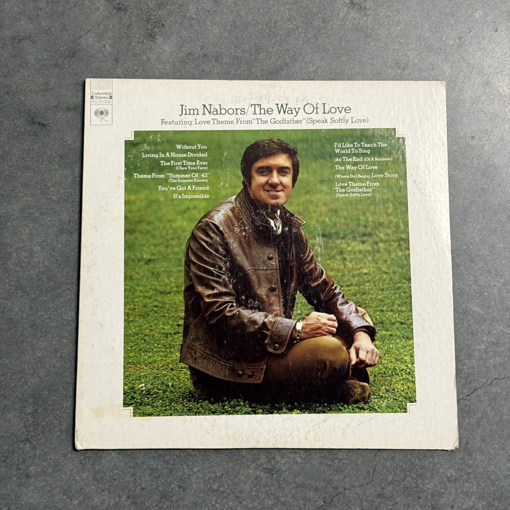 Jim Nabors The Way Of Love Vinyl LP Columbia KC 31336 1972 Vocal Pop Godfather